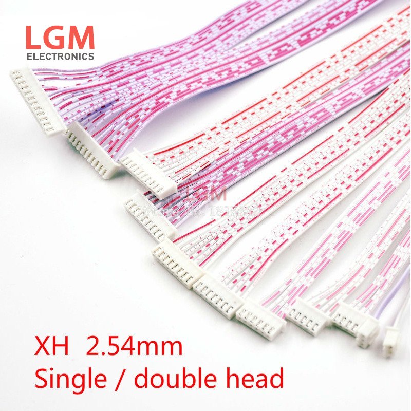 สายเคเบิลเชื่อมต่อ JST 2.54 มม. XH2.54 ความยาวปลั๊ก 30 20 10 ซม. สีแดง และสีขาว 2P 3P 4P 5P 6P 7P 8P