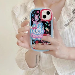 เคสโทรศัพท์มือถือ กันลื่น ลายกระต่ายน่ารัก พร้อมที่ตั้งวาง สําหรับ iPhone 14Pro max 14ProiPhone 14 iPhone13 Pro iPhone 13Pro max iPhone12 Pro 11 Airpods 1 2 Pro 3