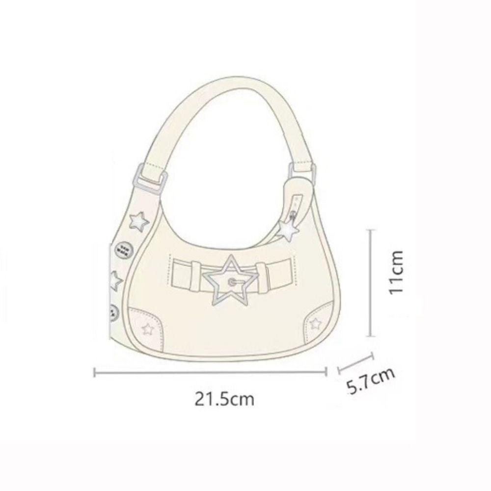 Tonfashion กระเป๋าถือ ทรงคลัทช์ ลายดาว แฟชั่นสําหรับสตรี 2023 Y2k