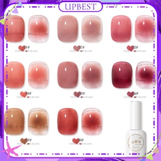 ♕Fairy Jiayi Ice เจลทาเล็บแบบใส Jelly Color Pure Blush Series Summer Phototherapy Glue Nail Art For Nail Shop 15Ml 8 Colors UPBEST