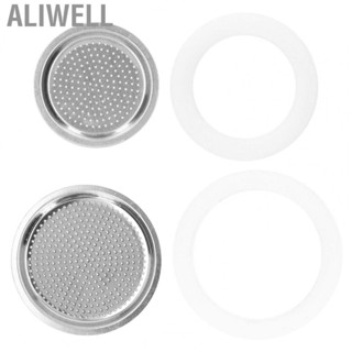 Aliwell Stainless Steel Filter Coffee Machine Filter Coffee Maker Accessories W/Rubbe