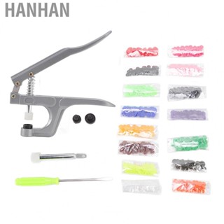 Hanhan Plastic Snap Set Plastic Stainless Steel Sewing Snaps Fasteners Kit for Handicrafts