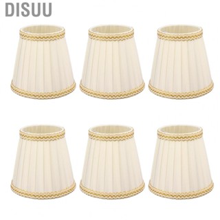 Disuu Small Lamp Shade  Good Light Transmission Silky  On Bulb Lampshades Non Dazzling Safe Lightweight  for E14 Bulbs