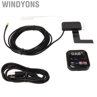 Windyons DAB DAB+  Receiver   Clear  USB Powered Stable Signal DAB Receiver Aerial Portable  for Car