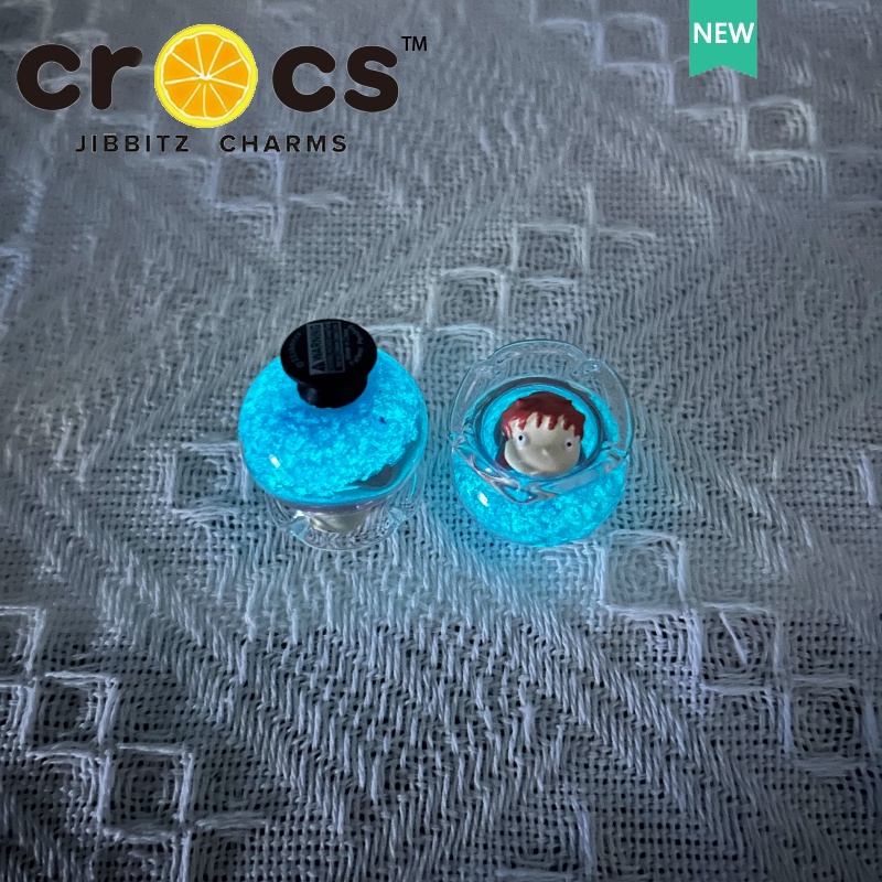 JIBBITZ cross charms ตัวติดรองเท้า Ponyoเรืองแสง ตัวติดรองเท้า cross