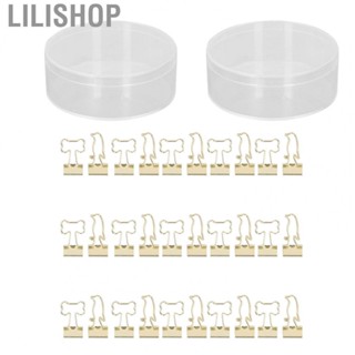 Lilishop Paper Binder Clips Innovative Metal Strong Clamping Force For