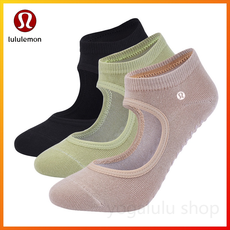 Lululemon ใหม่ ถุงเท้ากีฬา โยคะ พิลาทิส กันลื่น ฤดูร้อน บาง สําหรับผู้หญิง