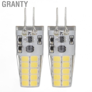 Granty 2 Pcs G4  Bulb 12V 2W White Light Energy Saving  Bulb For Office Hall