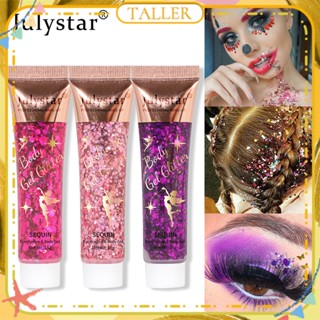 ✧ พร้อม Stcok Julystar เครื่องชั่งนางเงือกเจลเลื่อมอายแชโดว์ใบหน้าริมฝีปากที่มีสีสันร่างกาย P Olarized สดใสเลื่อมอายแชโดว์เวทีใบหน้าแต่งหน้า8สีสูงกว่า