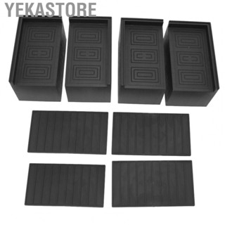 Yekastore 4pcs Furniture Pads Wider Rectangular Heightening Feet Rubber 3 Inch Furniture