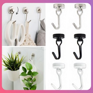 Creative Strong Magnetic Hook Neodymium Multi-Purpose Iron-Absorbing Magnetic Hook Heavy Duty Hook Home Storage Kitchen Organization เครื่องมือ [COD]