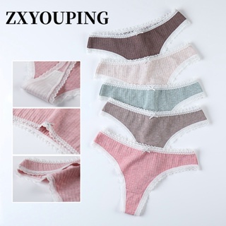 Zxyouping กางเกงชั้นใน ผ้าฝ้าย เอวต่ํา ไร้รอยต่อ เซ็กซี่ สําหรับผู้หญิง M-XL