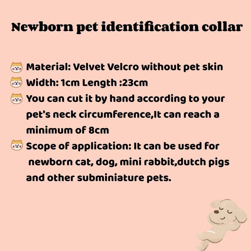 ใหม่ ปลอกคอสัตว์เลี้ยง วงกลม ลายการ์ตูนกระต่ายน่ารัก ขนาดเล็ก สําหรับเด็กทารกแรกเกิด สุนัข แมว ดัตช์พิก - รูปที่ 2