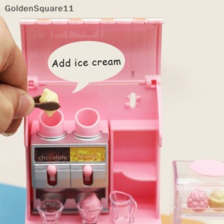 Goldensquare ชุดเฟอร์นิเจอร์จิ๋ว สําหรับตกแต่งบ้านตุ๊กตา ร้านไอศกรีม 1 ชุด