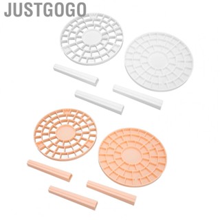 Justgogo Makeup Brush Stand Rack Nail Pen Holder Stand Clean Large  49 Holes for Display for Makeup Brush