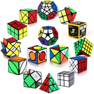 Qiyi ลูกบาศก์ความเร็ว 2x2 3x3 4x4 2x2x3 X-Cube 2x2-Megaminx 3x3-Megaminx Pyramid Ivy Cube ของเล่นสําหรับเด็ก