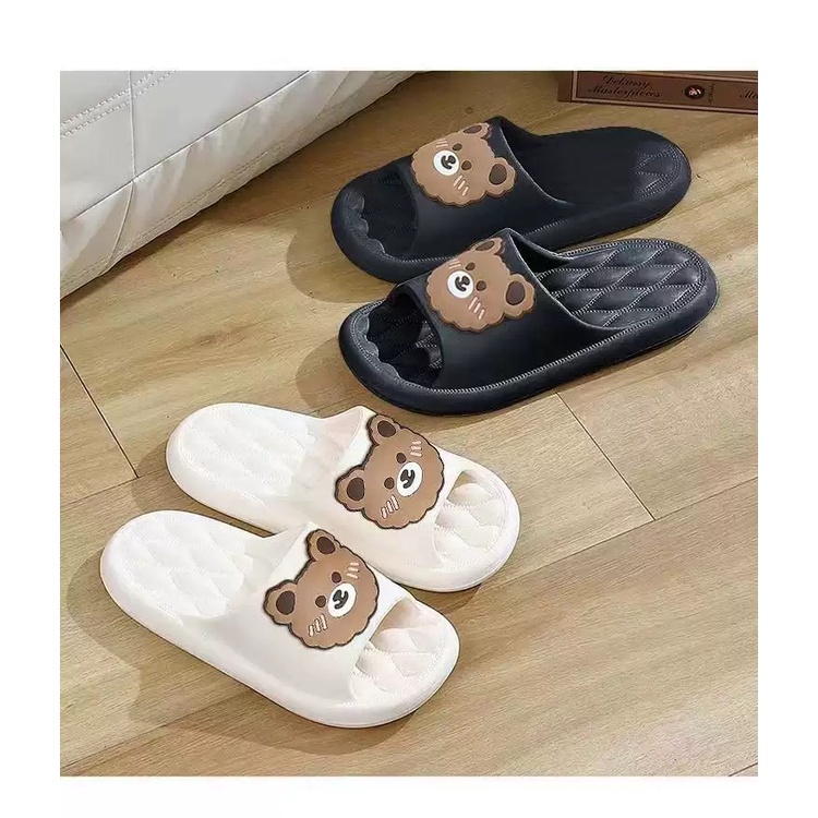 ToyNo.1 พร้อมส่ง "LT-BearColor/LT-B88" รองเท้าแตะสวม ลายน้องหมี ดีเทลตรงพื้นเก๋ๆ ไม่ซ้ำใคร