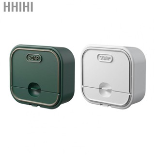 Hhihi Home Soap Box  Durable Drawer Water Tray Bathroom Soap Box Flip Top Design  for Bathroom