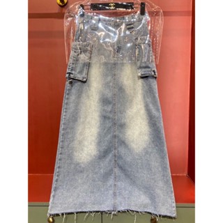 ♥ เช็คสินค้าก่อนสั่ง KOREA DENIM SKIRT งานเกาหลี กระโปรงยาว กระเป๋าข้าง สวย เซอร์ ผ่าหลัง ผ้ายีนส์สวยมาก