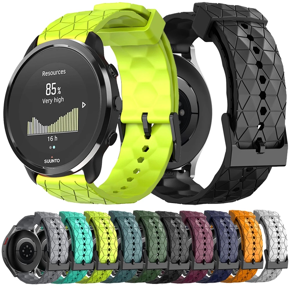 สายนาฬิกาข้อมือซิลิโคน 20 มม. 22 มม. สําหรับ SUUNTO 9 PEAK SUUNTO 3