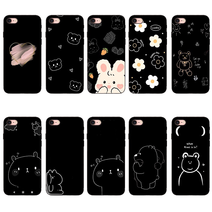 เคสโทรศัพท์ซิลิโคน TPU แบบนิ่ม สําหรับ IPhone 8 8 plus