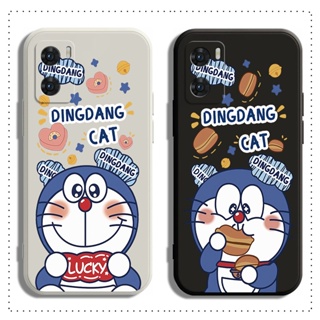 เคส OPPO A31 A9 A5 A7 A5S A12 A11K F11 F9 F7 F5 F1S A3S A12e PRO โทรศัพท์มือถือแบบนิ่ม ลายการ์ตูนโดเรม่อน สีดํา สีขาว สําหรับ