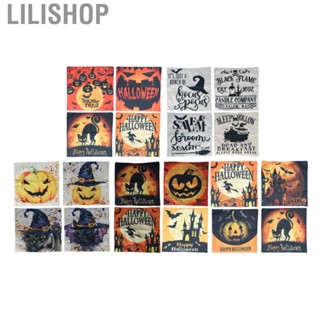 Lilishop Halloween Pillow Covers  Zipped Closure Comfortable Durable 4 Pcs Pillow Cover  for Cars