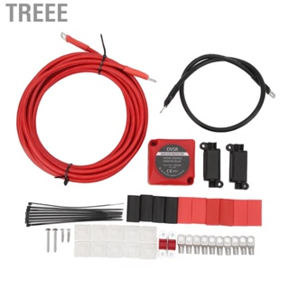 Treee VSR Kit  Universal 140A 12V 24V Heat Resistant M6 Terminal Stud Smart Dual  Isolator Kit  for Boat for ATV for Camper