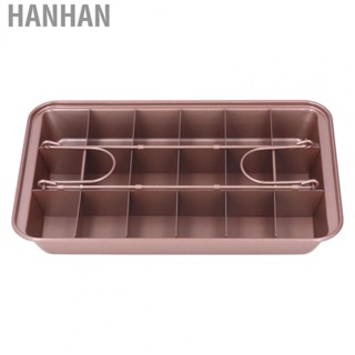 Hanhan Brownie Baking Tray High Carbon Steel Donut Cake Mold Non Stick Household