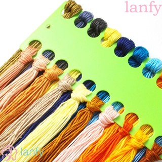 Lanfy กระสวยไหมปักครอสสติตช์ พลาสติก 20 ตําแหน่ง 10 ชิ้น