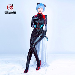 ชุดคอสเพลย์ Neon Genesis Evangelion COS Ayapoli 3.0 หนัง PU สีดํา สําหรับผู้หญิง