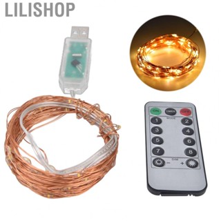 Lilishop String Light Copper Wire 8 Lighting Modes Decorative Twinkle Star Light AD