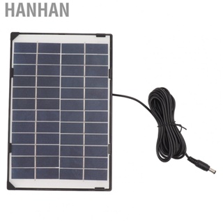 Hanhan 6W 12V  Surveillance Solar Panel  6W 12V Solar Panel High Conversion Efficiency  for Electric Fans for Emergency Lights