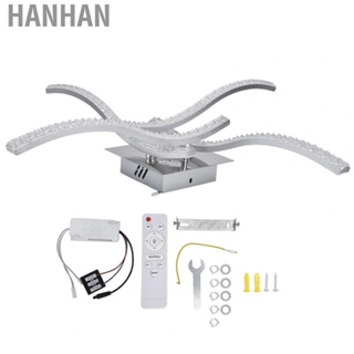 Hanhan Ceiling Light 3Colors  Dimmable 4Strip Wave Ceiling Fixture US