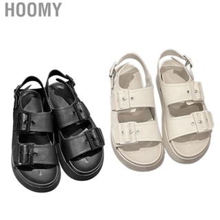 Hoomy Women Double Buckle Sandals   Wear  Slip Women Sandals Decompression Comfortable  for Park