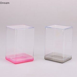 &lt;Dream&gt; กล่องเก็บโมเดลฟิกเกอร์ ทรงสี่เหลี่ยม สีโปร่งใส DIY สําหรับเด็ก