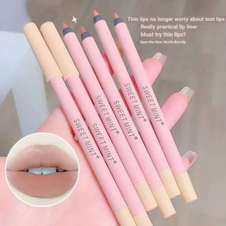 Sweetmint ลิปไลเนอร์ เนื้อแมตต์ กันน้ํา กันเหงื่อ ไม่ติดถ้วย🌹🌈