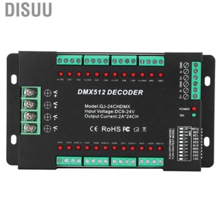 Disuu 24 Channel DMX512 Decoding Controller  Color RGB Strip Lights Controller QT