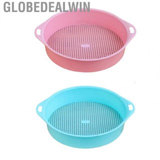 Globedealwin Soil Sifter 3mm PP Tetragonum Hole Soil Sifter Portable Soil Sifter Screen Filtering Earth and Stone Tools for Garden