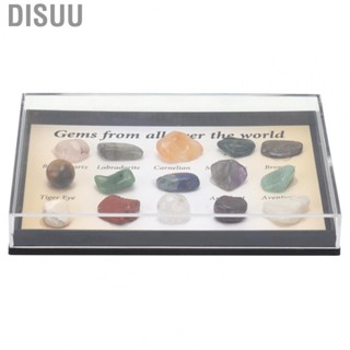 Disuu Crystal Gemstones  15 Kinds Gemstones Kit Home Decors Unique Shapes  for Collection for Decoration