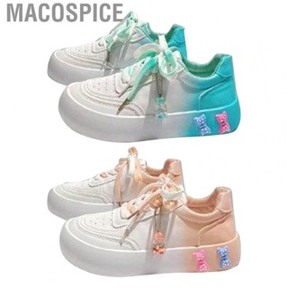 Macospice Women Sneaker  Round Head Fashionable Women Casual Sneakers Rubber Sole  for Daily Life