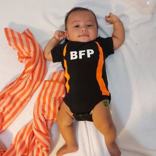 Bfp Firemen Baby Onesie เสื้อผ้าเด็กแรกเกิด QDWT