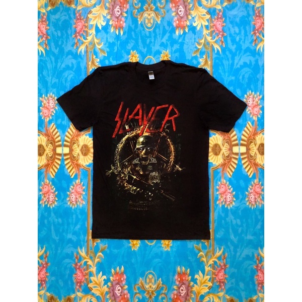 พร้อมส่ง พร้อมส่ง 🎸SLAYER  เสื้อวง Slayer สินค้านำเข้า ลิขสิทธิ์แท้ T-shirt