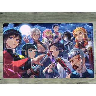 Yugioh Playmat Kimetsu no Yaiba CCG TCG แผ่นรองเมาส์ และแผ่นรองเมาส์ ลายการ์ตูนอนิเมะ