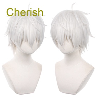 วิกผมคอสเพลย์ Cherish Classic Anime BLUE LOCK Seishiro Nagi สีเงิน สีขาว 30 ซม.