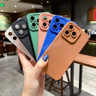 เคส Realme C51 C53 NFC Realme 11 Pro Plus Pro+ 4G 5G 2023 สีพื้น ยอดนิยม ซิลิโคน เคลือบด้าน ป้องกันเลนส์ ป้องกันการตก เคสนิ่ม สําหรับ RealmeC53