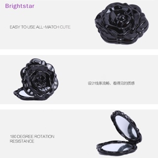 Brightstar ใหม่ กระจกแต่งหน้า สองด้าน ลายดอกกุหลาบ ขนาดเล็ก สไตล์เรโทร