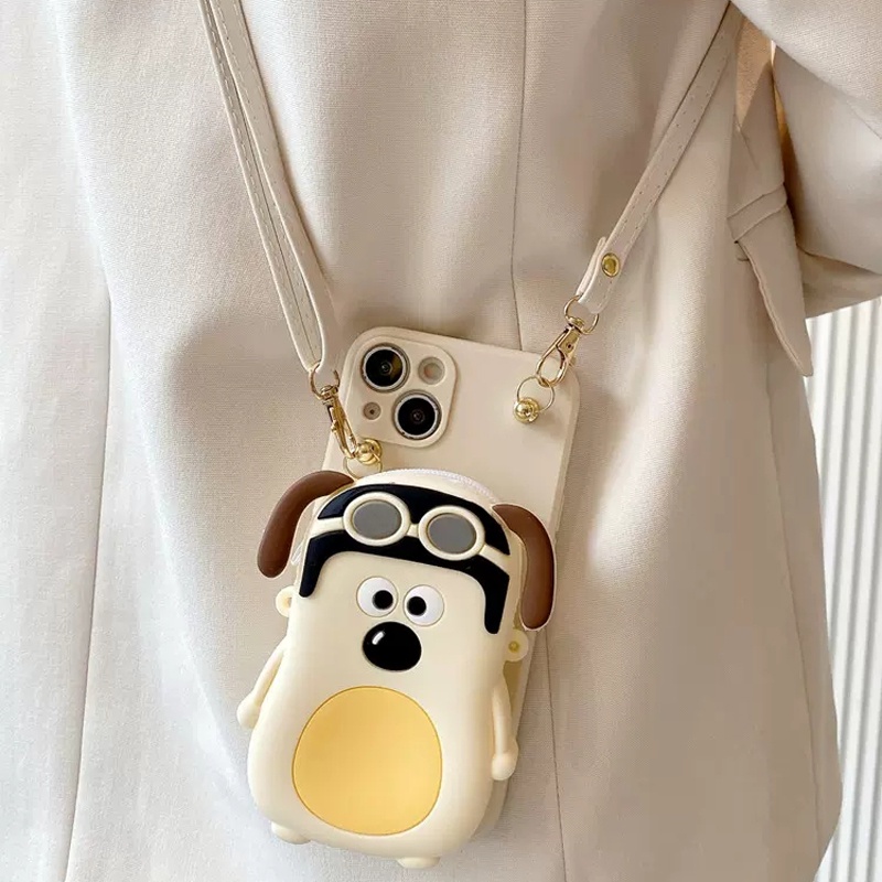 Xiaomi Poco C31 C40 F3 F4 M3 X5 M5 M3 M4 X3 X4 Pro Poco X3 X4 F4 F3 GT NFC การ์ตูนกระเป๋าสตางค์สุนัข