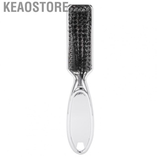 Keaostore Hair Cleaning Brush  Anti‑static Function Electroplated Silver Sweeping for Combing Beard