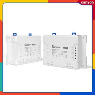 433mhz Sonoff Wireless Control 4 Channel Wifi Smart Diy Switch ไฟบ้านรีโมทคอนโทรลเปิด/ปิด 4 อุปกรณ์ที่เชื่อมต่ออย่างอิสระ canyon